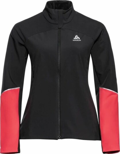 Odlo Women's Engvik Jacket (2022) S, Black/Poppy Red