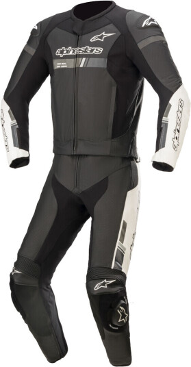 Alpinestars GP Force Chaser To stykke motorsykkel skinn dress 52 Svart Hvit