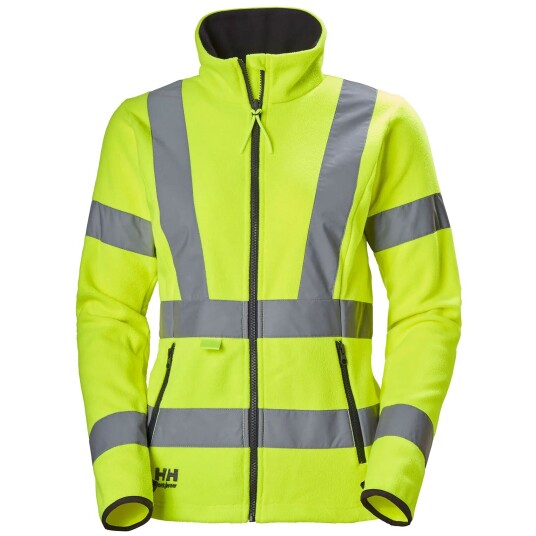 HH Workwear Workwear Helly Hansen Dame Luna Hi Vis Fleecejakke Gull XS