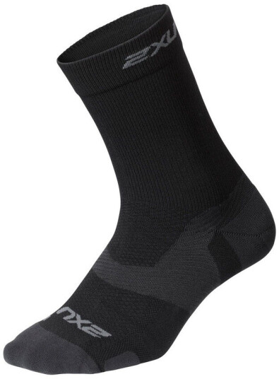 2xu Vectr Light Cushion Crew Sock Black/Titanium S