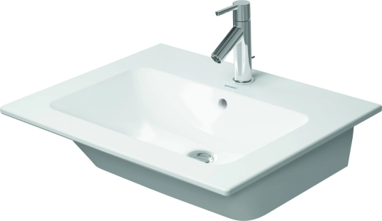 Duravit Me By Starck Møbelservant 630x490 mm, u/bl.hull, m/overløp, Hvit