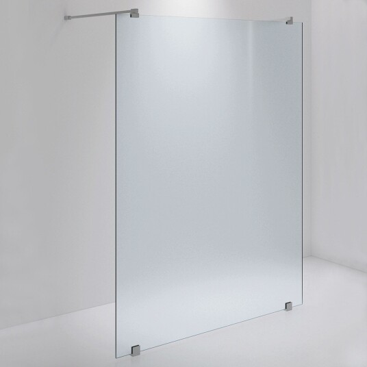 INR Iconic Nordic Rooms Dusjvegg ARC 43 Måltilpasset Brushed Stainless / Frostet Glass