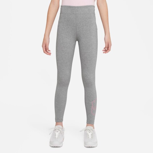 Nike Sportswear Essential Leggings Carbon Heather/Elemental Pink XL