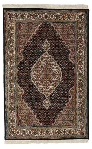 Håndknyttet. Opphav: India Tabriz Royal Teppe Teppe 119X185 Svart/Brun ( India)