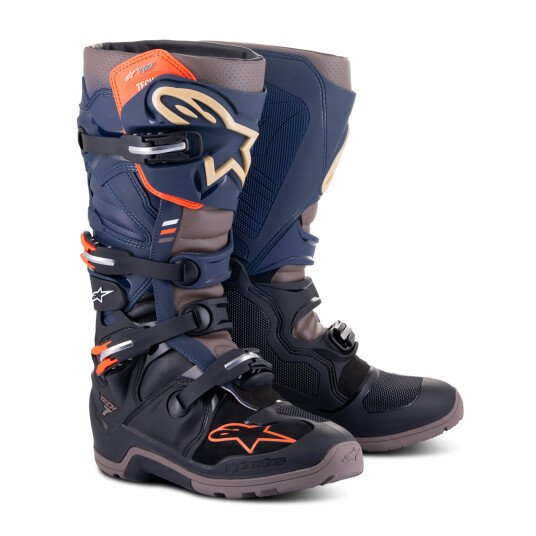 Alpinestars Endurostøvler  Tech 7 Enduro DS Svart-Natt Marine-Varm Grå