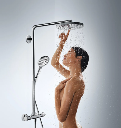 Hansgrohe Raindance Select S240 2jet Ø240 mm, Hvit/Krom