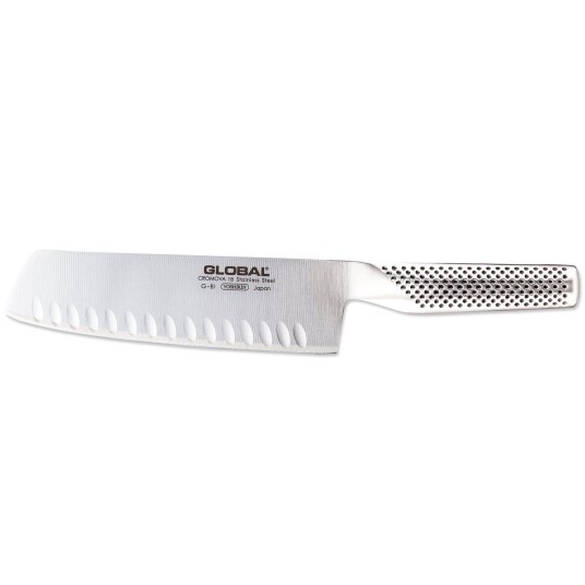 Global G-81 grønnsakskniv olivenslipt 18 cm rustfritt stål