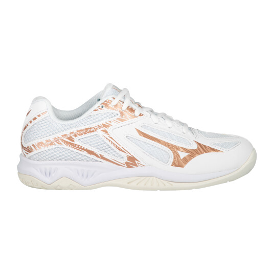 Mizuno Lightning Star Z6, innendørssko junior 38.5 White / Rose / Snow