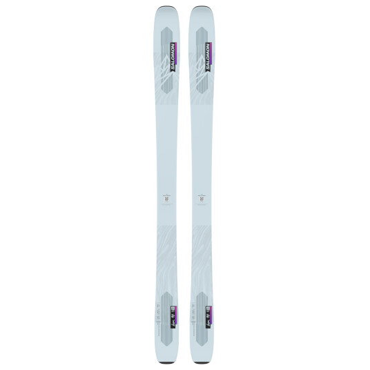 Salomon All Mountain Skis N QST Lux 92 22/23, frikjøringsski dame 152 Gray Dawn/Neon Pink/