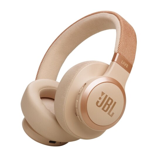 JBL Live 770NC trådløse around-ear hodetelefoner sand