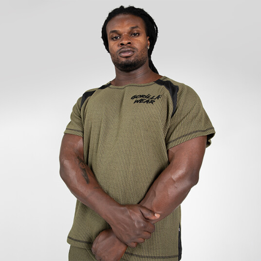 Augustine Old School Work Out Top, Army Green Grön Small/Medium