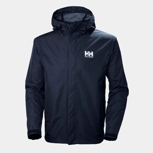 Helly Hansen Herre Seven J Utendørs Regnjakke Marineblå 3xl Svart3XL