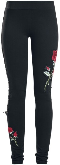 Vixxsin Leggings - Rose Corset Legging - S til XXL - Damer - svart