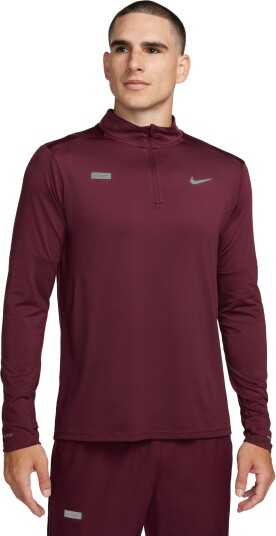 Nike Dri-Fit 1/2-Zip Running Top Herre Night Maroon XL