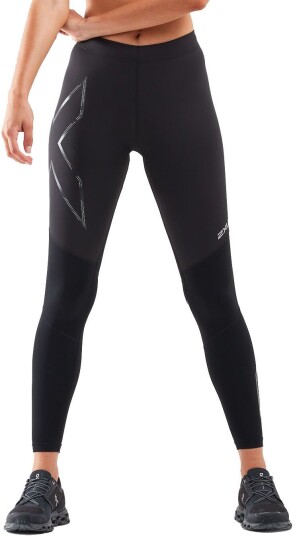 2XU Women's Ignition Shield Compression Tights Black/Black Reflective BLACK/ BLACK REFLECTIVE LT