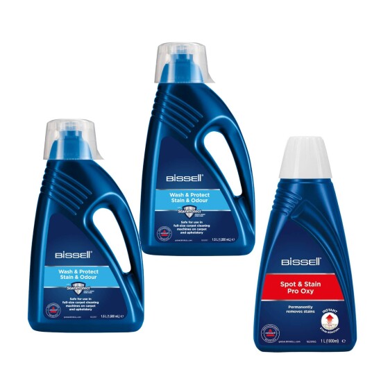 Bissell 2x Wash & Protect 1,5 ltr. & 1 Spot & Clean Pro Oxy 1L Bundle