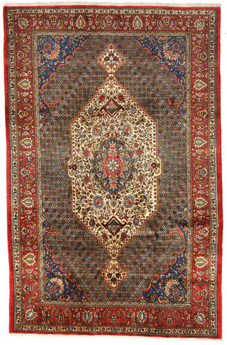 Håndknyttet. Opphav: Persia / Iran 200X306 Bakhtiar Collectible Teppe Teppe Ekte Orientalsk Håndknyttet Brun/Beige (Ull, Persia/Iran)