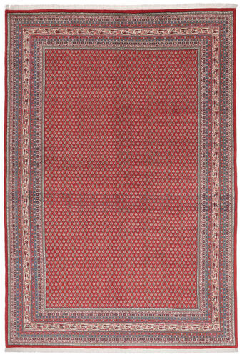 Håndknyttet. Opphav: Persia / Iran Orientalsk Sarough Mir Teppe Teppe 215X313 Mørk Rød/Brun (Ull, Persia/Iran)