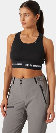 Helly Hansen Lifa® Merino Mellomvekt Bh Dame Svart Grå XL