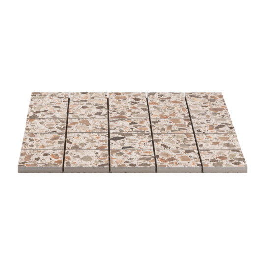 TERRAZZO BEIGE MOSAIKK 6X6