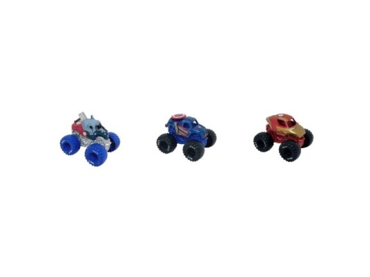 Monster Jam Mini 1:87 Marvel 3 Pack Bundle