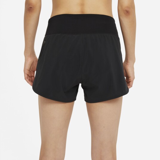 Nike Eclipse Running Shorts 3" Dame Black/Reflective Silver XS