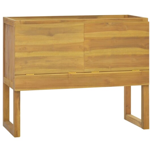 vidaXL Baderomsskap 90x45x75 cm heltre teak