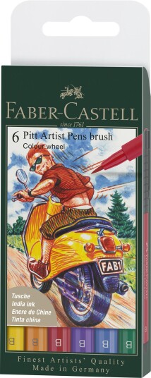 Faber-Castell PITT Artist Brush 6-pakning Colour