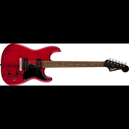 Squier Paranormal Strat-O-Sonic Crimson Red Transparent, Laurel