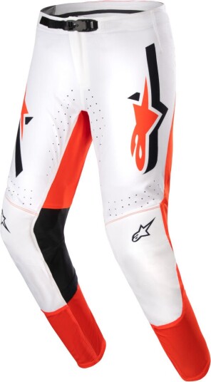 Alpinestars Supertech Ward Motocross bukser 38 Hvit Oransje