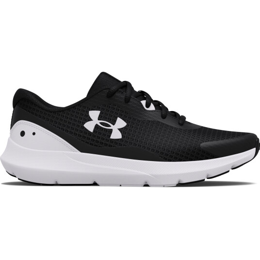 Under Armour Surge 3, løpesko dame 38.5 Black / White / Whit