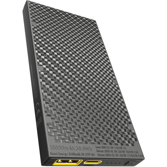 Nitecore NB10000 Powerbank Gen2 10 000mAh. Solid, lett og kompakt. IPX5