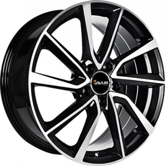 Avus Ac-518 Gloss Black  Polished 7.5x20 5x112 ET44 B57.1