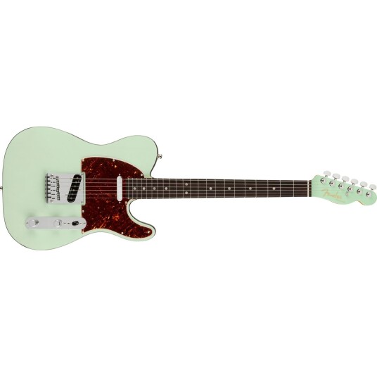 Fender Ultra Luxe Telecaster Transparent Surf Grønn Rw