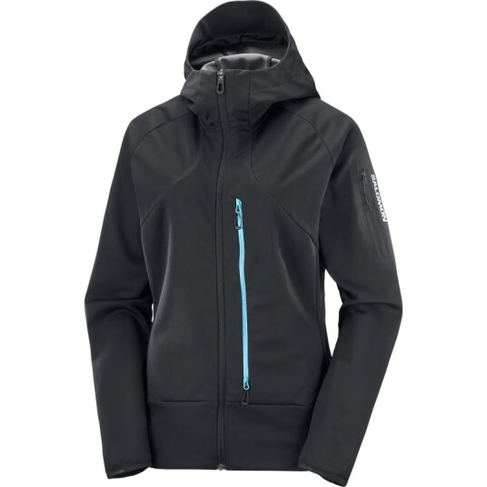 Salomon Women's MTN GORE-TEX Softshell Jacket M, Deep Black/Bluefish