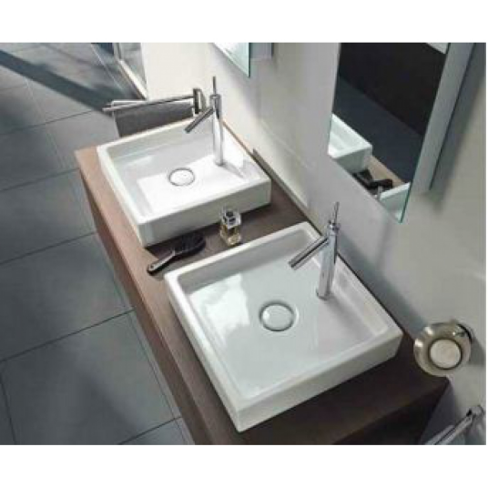 Duravit Starck 1 Toppmontert servant 470x470 mm, slipt, u/blanderhull