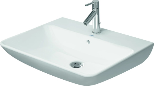 Duravit ME by Starck Vegghengt servant 650x490 mm, 1 bl.hull, m/overløp, Hvit