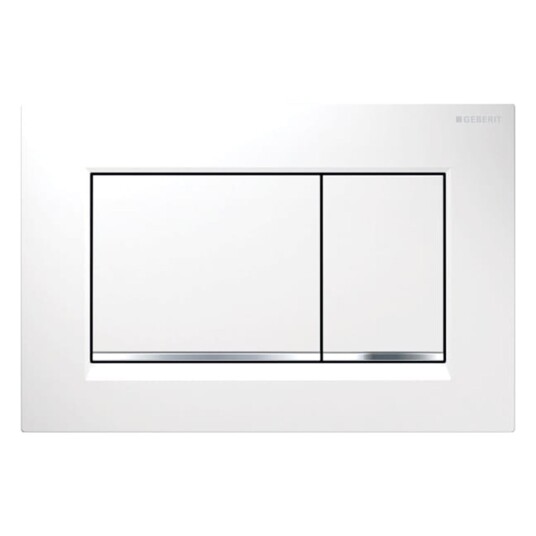 GEBERIT SIGMA30 DUAL BETJENINGSPLATE, HVIT