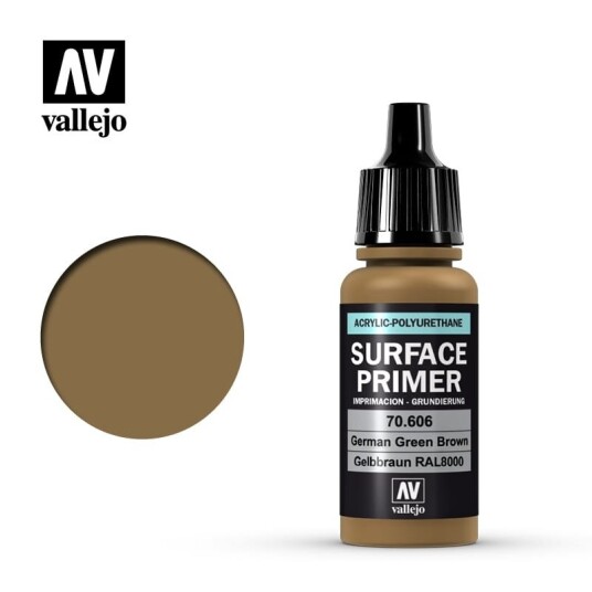 Vallejo Surface Primer German Green Brown 17ml