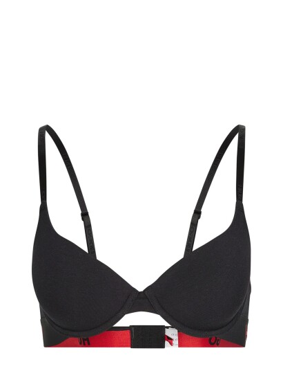 HUGO Underwire Bra Sporty Logo Black HUGO BLACK