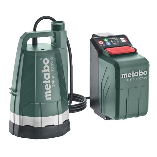 Vannpumpe Metabo TPF 18 LTX 2200 uten Batteri og Lader