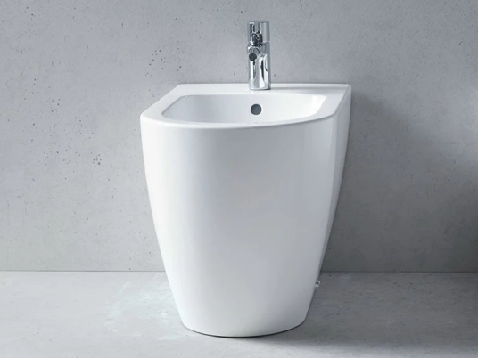 Duravit Me By Starck Gulvstående bidé 370x600 mm, m/skjult feste, Wondergliss