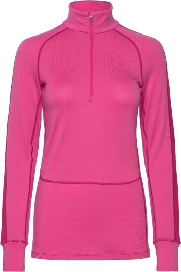 ICEBREAKER Women's Zoneknit 260 Long Sleeve Half Zip XS  Tempo/Electron Pink