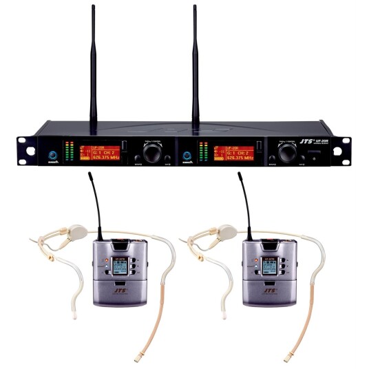 Jts Uf-20r/cm-214t Trådløst System 2x Trådløst Syst M/2 Bøyler (530-605mhz)