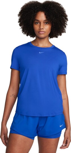 Nike Dri-FIT One Classic SS Top Dame Hyper Royal/Black M