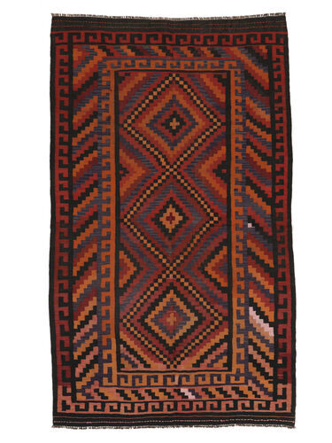 Håndknyttet. Opphav: Afghanistan Orientalsk Afghan Vintage Kelim Teppe Teppe 164X284 Svart/Mørk Rød (Ull, Afghanistan)