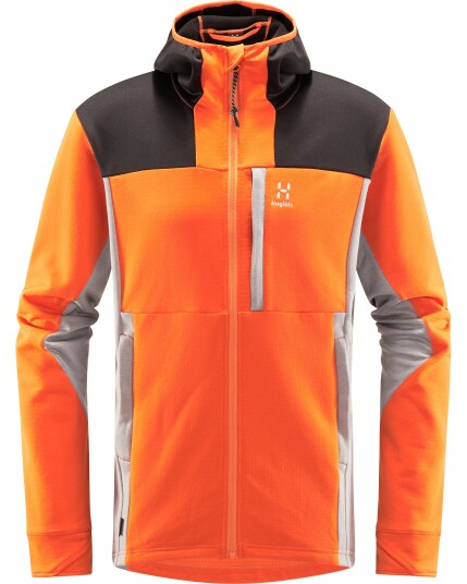 Haglöfs Vassi Mid Hood M Flame Orange/Concrete (Storlek XL)