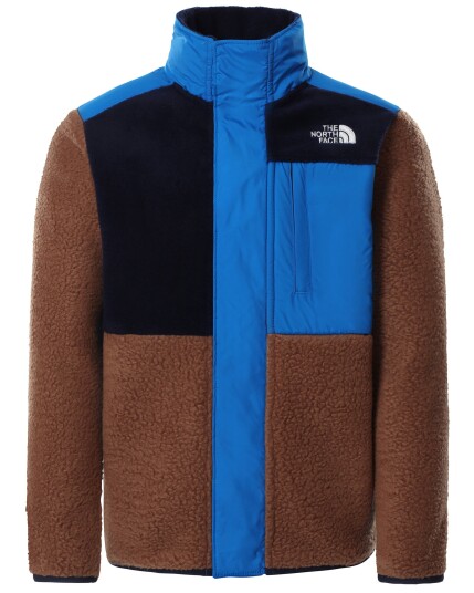 The North Face Forrset Mixed Media Jacket F/Z JR Pinecone Brown (Storlek XS)