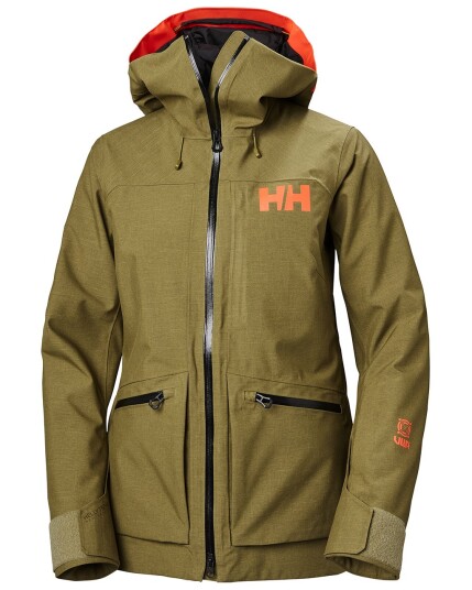 Helly Hansen Powderqueen 3.0 Jacket W Uniform Green (Storlek XS)