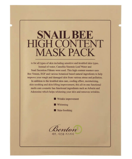 Benton Snail Bee High Content Mask